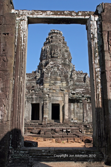 Bayon Temple viewed through doorway